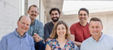 Das Gründungsteam von metiundo (v.l.n.r.): Felix Sorgius, Felix Mücke, Laurent Gresset-Bourgeois, Karin Kugler, Dennis Nasrun, Max Hülser. (Foto: Hafven Impact Accelerator)