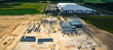 Construction site of Viega’s new Ohio facility with foundation work underway for future manufacturing plant