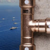 Viega MegaPress CuNi press fittings designed for marine piping systems and naval applications