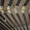 Natural gas piping system installed in parking garage using Viega MegaPress fittings