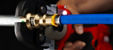 Viega press tool used across copper, PEX, and steel piping systems for efficient installation