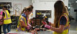 Students gain hands-on experience using construction tools and learning about skilled trades during Viega's Career Week for Girls.