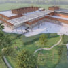 Kindcentrum Zandzoom in Emmen (NL) – een veilige en toekomstgerichte leeromgeving voor kinderen. Artist impression van het ontwerp door Maas Kristinsson Architecten.