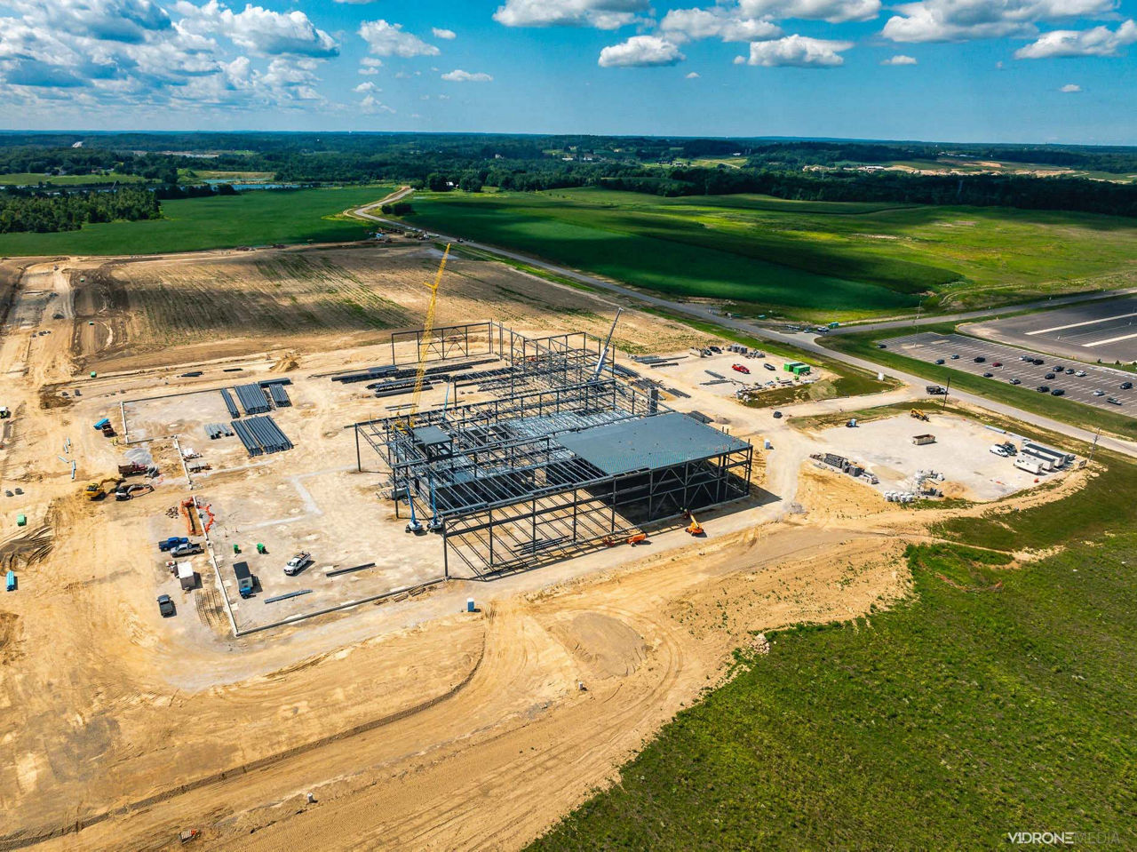 Early-stage construction of Viega facility designed for manufacturing, training, and distribution