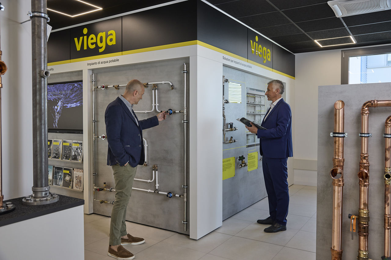 Viega Italia Andrea Frazzoli e Marcello Vassalotti a Viega Centre