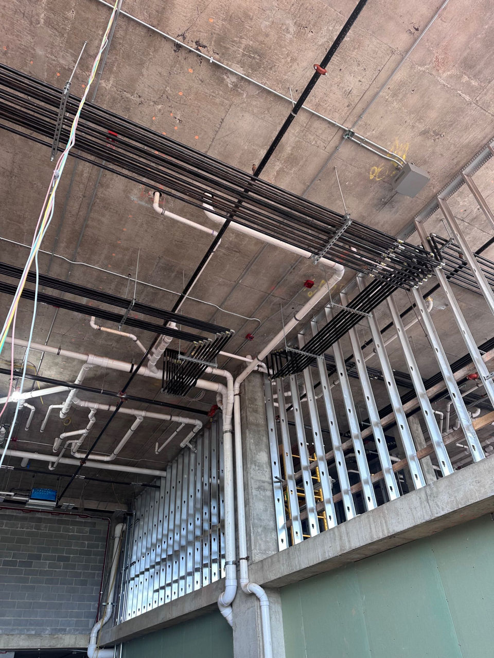 Commercial plumbing installation using Viega press technology for gas system infrastructure