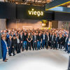 Team performance on site: Over 200 Viega employees provided qualified advice at the new trade fair stand every day.