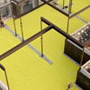 Overhead view of Viega Rapid Grid system layout supporting PEX radiant heating installation across property