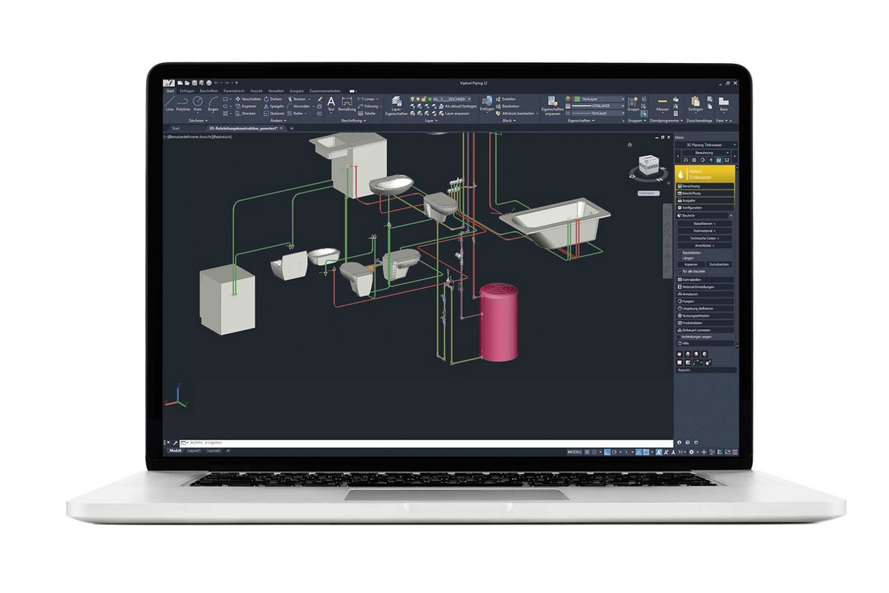 viega,viptool,viptool engineering,gebäudeplanung,planungssoftware, tga,fachplaner,gebäudetechnik,CAD, CAD Modul,3D,BIM,Projektverwaltung,