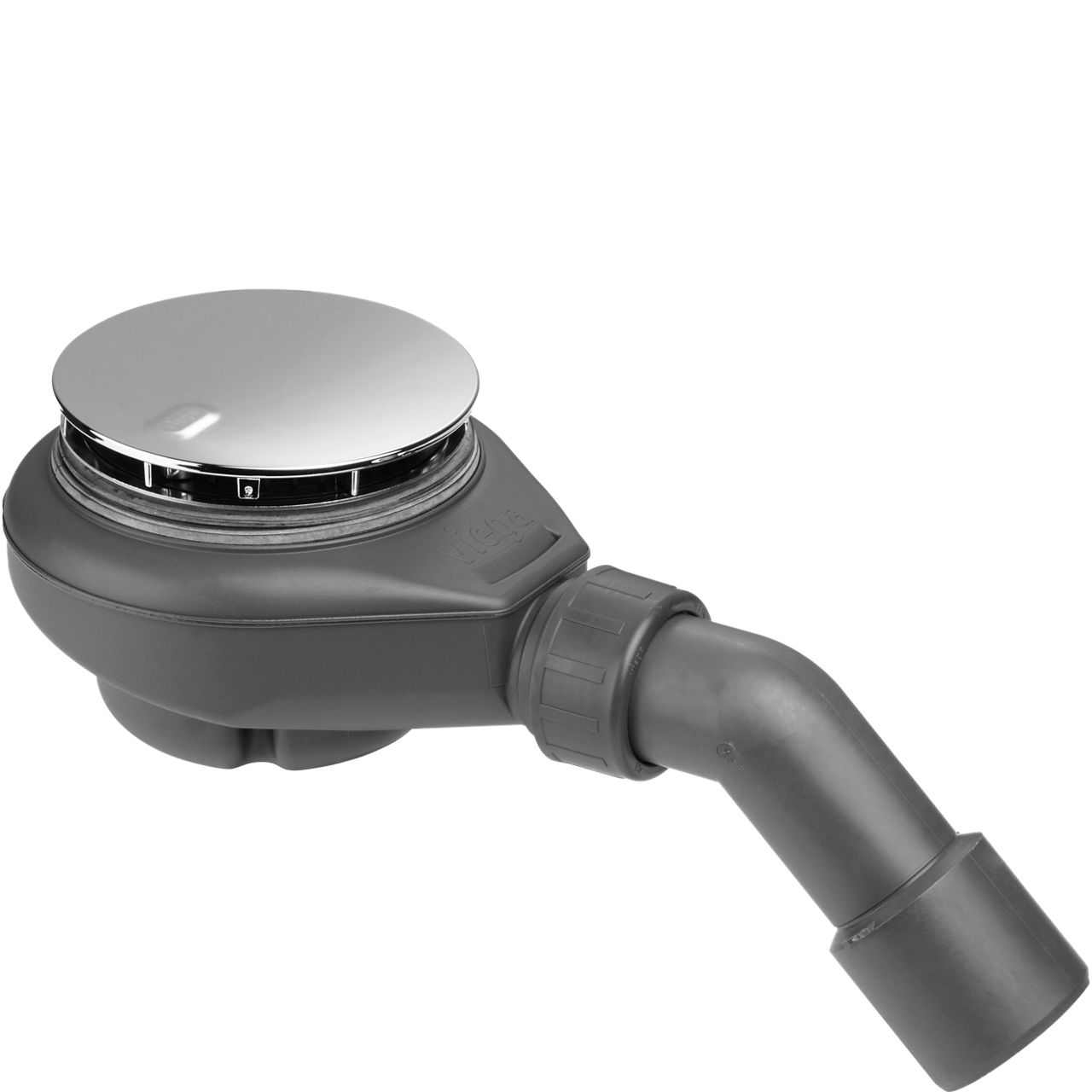 Viega Tempoplex model 6966. Douchebakafvoer met nieuwe designafdekkap, 360° draaibaar.