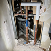Press fitting connection providing secure and leak-free joint in boiler piping system