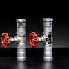 Viega MegaPress 316 globe valves designed for precise flow control in commercial and industrial piping systems