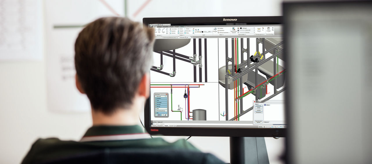 Fachplaner erstellt BIM-Planung