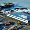 In March 2012 the construction of the new Indian scientific research station Bharati officially began on the Larsemann Hills on the eastern shore of Antarctica. (Photo: KAEFER)