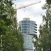 The "eccentric" architecture of the “Exzenterhaus” in Bochum, Germany. 