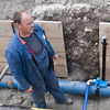 Mit der Pressverbindungstechnik von Viega gab es während der Verarbeitung selbst bei Restwasser in der Leitung keine Probleme.