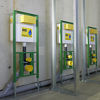 Perfect hygiene: The generously sized sanitation facilities are connected to the supply line via a looped-in ring installation.