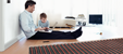 Comfortable indoor space with even temperature distribution from radiant heating system