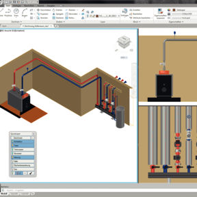 Die integrale Planung mit BIM ist gleichbedeutend mit dem Übergang von der Strichzeichnung zur dreidimensionalen Darstellung. In der Planungssoftware Viptool Engineering sind mit dem entsprechenden Modul dabei nicht nur fotorealistische Darstellungen für das Gespräch mit dem Bauherrn möglich, sondern beispielsweise auch Kollisionsprüfungen. Das sorgt für mehr Prozesssicherheit bei der späteren Realisierung auf der Baustelle und ist gleichzeitig ein direkter Beitrag zur Qualitätssicherung.