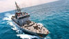 stock image of a battle navy ship