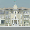 Das luxuriöse 5-Sterne-Hotel in Cesenatico, Italien, bietet einen Blick auf das Meer sowie den von Leonardo da Vinci geplanten Hafenkanal. (Rendering: Grand Hotel da Vinci / Select Hotels Collection)