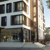 Main entrance of the prestigious Hotel Principe in Forte dei Marmi, Italy.