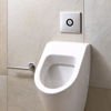 Hygiene und Ästhetik der Urinale sind durch die Viega Visign for More 100-Betätigungsplatten mit Auslösung über Infrarotsensor gewährleistet. 