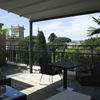 Het terras van één van de suites van het Berg Luxury Hotel in Rome. 