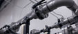 Mechanical piping system with stainless steel valves.