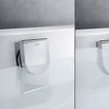 Designstark wie die bekannten „Multiplex“-Garnituren, aber mit noch mehr Komfort: Durch leichten Druck auf die Drehrosette der „Multiplex Visign M9“ bzw. „Multiplex Trio Visign MT9“ kann der Wasserstand in der Badewanne um fünf Zentimeter (r.) angehoben werden. (Foto: Viega)