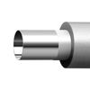 Schichtaufbau: Das „Raxinox“-Rohr besteht aus einem hauchdünnen und dennoch hochfesten Edelstahl-Inliner, einem thermisch stabilisierten PE-RT-Mantel, und wie bei jedem Mehrschichtverbundrohr ist dazwischen der Haftvermittler. (Foto: Viega)