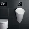 Die schwarzen Betätigunsplatten für WC und Urinal stammen aus der Serie Visign for Style 10 von Viega. Sie nehmen den Trend zu schwarzen Einrichtungselementen im Badezimmer auf und stehen für eine edel-elegante Stilrichtung. Edle Betätigungsplatten für WC und Urinal