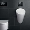 Die schwarzen Betätigunsplatten für WC und Urinal stammen aus der Serie Visign for Style 10 von Viega. Sie nehmen den Trend zu schwarzen Einrichtungselementen im Badezimmer auf und stehen für eine edel-elegante Stilrichtung. Edle Betätigungsplatten für WC und Urinal