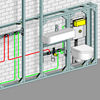 Grafik 3: Installationsbeispiel einer Trinkwasser-Anlage zum Beispiel in einer Wohnung. Hier ist das Erwärmungsrisiko für PWC in der Regel auch in einer ungedämmten Vorwand absolut vernachlässigbar. (Foto: Viega)