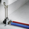 The Viega Smartpress range contains useful special items for heating installations as well, such as this radiator connection block that makes installation considerably easier. (Photo: Viega)