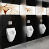 Harmonious interior design concepts that take hygiene to the next level: Viega's infrared control urinal flush plates are the perfect complement to the design of the WC flush plates. Flushing is totally touch-free. (Photo: Viega)