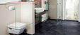 Mit dem neuen „Prevista Dry“-WC-Element mit „AquaVip“-Spülstation werden Kalt- und Warmwasser führende Trinkwasser-Installationen, beispielsweise in einem Hotelzimmer, ohne großen Aufwand optimal vor hygienekritischen Stagnationsrisiken geschützt.  (Foto: Viega)