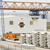 Die für den Tunnelbau errichtete Produktionshalle für Tübbinge ist komplett mit Systemtechnik von Viega ausgestattet.