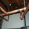 No flame was allowed in the historic home, so Viega Profipress was used for the fire protection system.