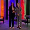 Marki Huston, CEO of Viega, receiving the Regional Economic Development Champion Award from Team NEO