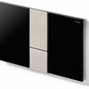 Visign for Style 24, model 8614.1, acrylic black/stainless steel-coloured